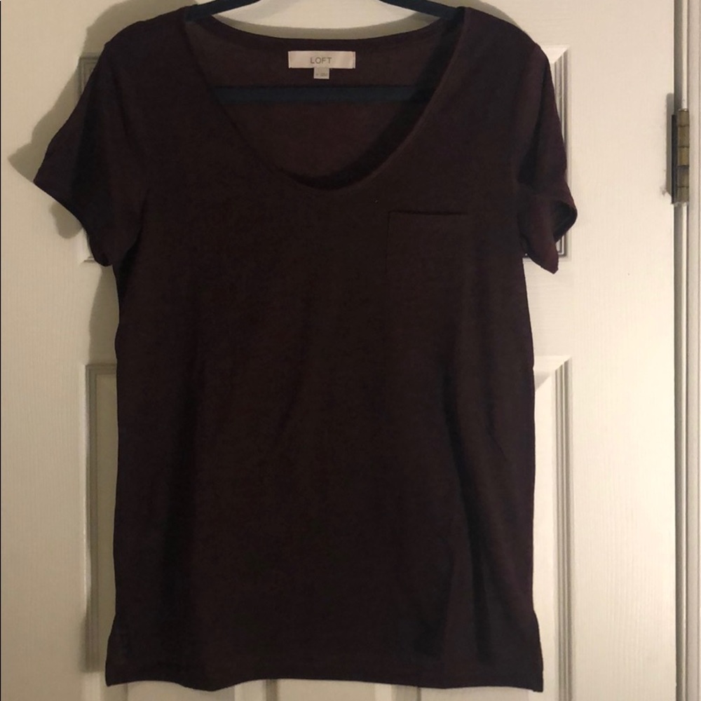 Loft Super Soft Scoop Neck Tee Shirt